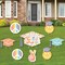 Big Dot of Happiness Groovy Graduation Hippie Outdoor Decorations - Graduation Yard Signs - Set of 8